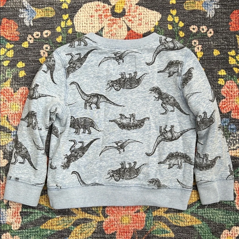 OshKosh B’gosh Blue Dinosaur Sweatshirt, Size 24 Months